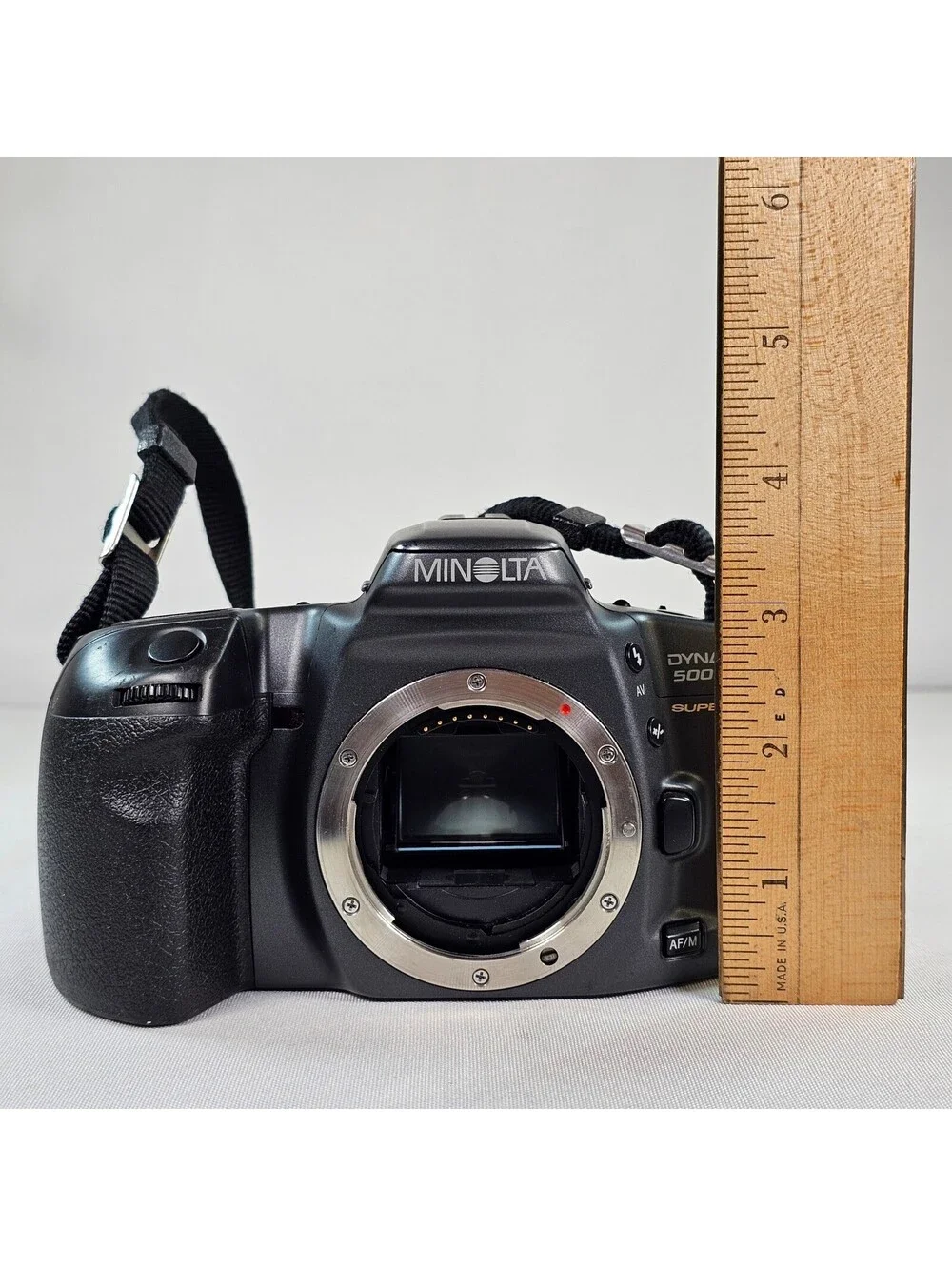 Minolta Dynax 500si Super 35mm SLR Film Camera Body Black Pristine Tested